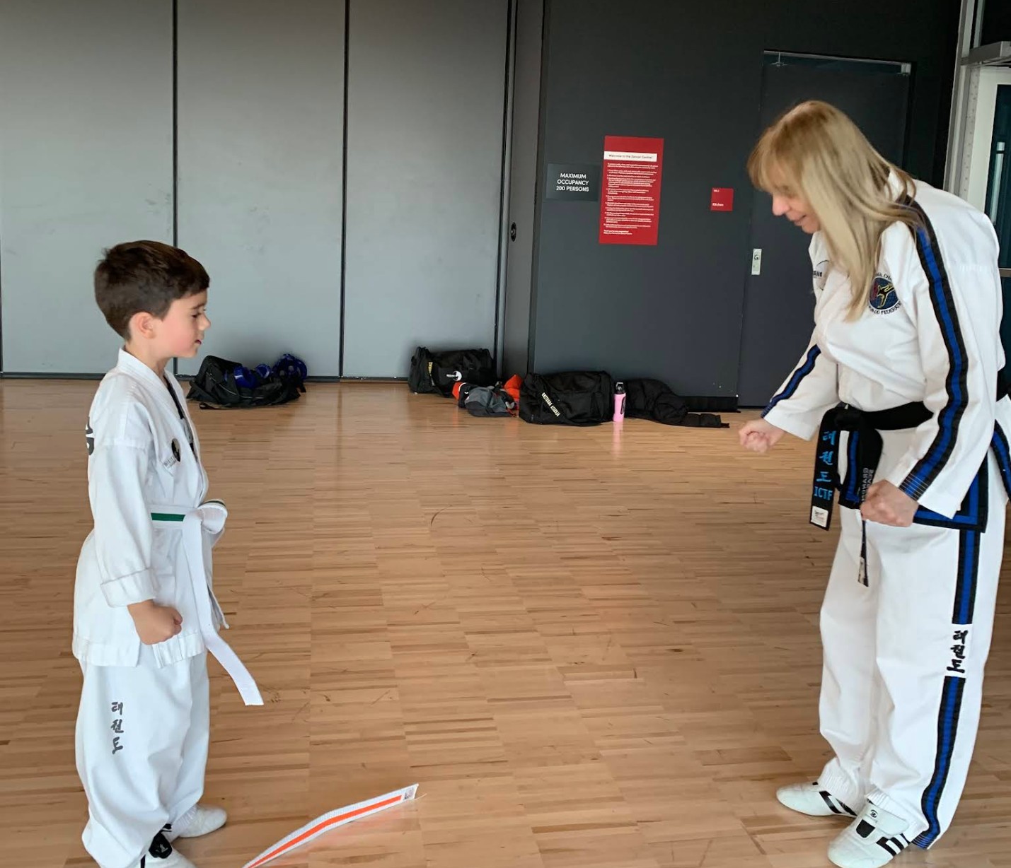 Supportive Taekwondo training environment in King City